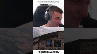 Aliens HIJACK the frequency..  #msfs #msfs2020 #flightsim #flightsimulator #vatsim