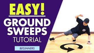 House Dance Basic Floor Work Tutorial | Ground Sweeps  For Beginners