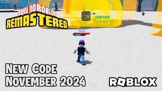 Roblox Boku No Roblox : Remastered New Code November 2024