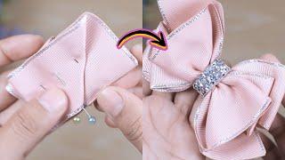 HOW TO MAKE HAIR BOWS EASY #77