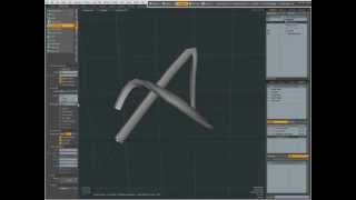 0016 modo Curve Extrude tool