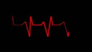 Heart pulse  Cardiogram  Animation on a transparent background, alpha channel, looped