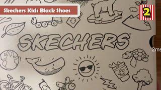 Skechers Kids Black Shoes Microspec Never Late Kasut Hitam Sekolah