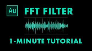 FFT  Filter | Adobe Audition Tutorial (1-minute)