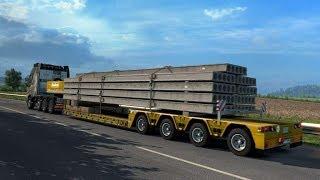Euro truck simulator 2 (Вечерний конвой с DLC "Heavy Cargo Pack" )
