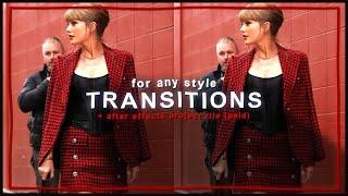 simple transitions for edits (any style) - after effects tutorial | klqvsluv