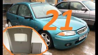 Rover 200 mk3 Bubble T16 Turbo - Video 21 Re trim headlining