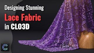 How to Create 3D Guipure Lace Fabric in CLO3D | Professional Design Tutorial