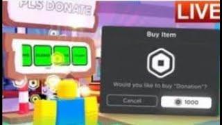 PLS DONATE LIVE [Donating Viewers] + Raising ROBUX 