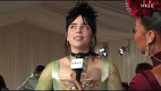 Billie Eilish Met Gala interview 2022