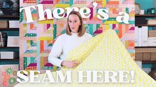 How I pattern match my quilt backings | It's so easy!