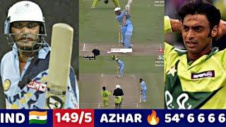 MOHAMMAD AZHARUDDIN MASSIVE BATTING 54 RUNS | IND VS PAK WC MATCH 1999 | SHOCKING BATTING EVER