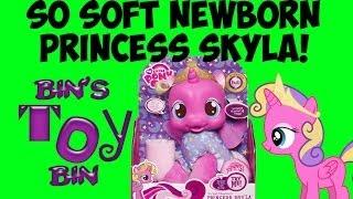 My Little Pony Talking PRINCESS SKYLA So Soft Newborn Plush Baby Doll Review! by Bin's Toy Bin