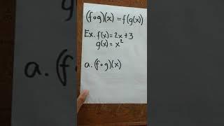 Composition of Functions - (GENMATH/Elem Algebra)