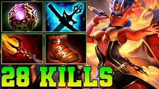 28 Kills QOP Dota 2 Mid - Best Queen Of Pain Dota 2 Pro Gameplay Guide Build 7.37