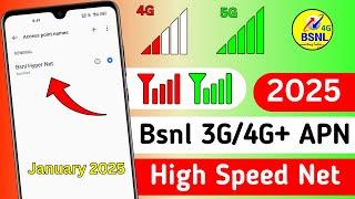 Bsnl APN Setting 4G+ 2025 New | Bsnl Internet Speed Kaise Badhaye | Bsnl 4G Internet Slow Problem