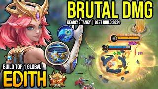 EDITH BEST BUILD 2024 | BUILD TOP 1 GLOBAL EDITH GAMEPLAY | MOBILE LEGENDS