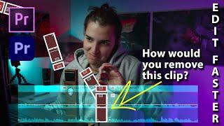 How to automatically Delete Clip & Close Gap in Premiere Pro - Try this to save time. Quick Tutorial