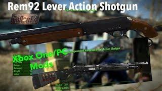 Fallout 4 Xbox One/PC Mods|Rem92 Lever Action Shotgun