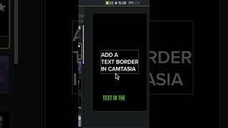 Outline Text in Camtasia