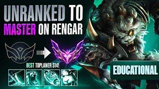 EDUCATIONAL Unranked to Master Rengar - BEST NICHE LANER