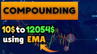 10$ to 12054$ Compounding using Moving Average Exponential | Binary Options Trading | Pocket Option