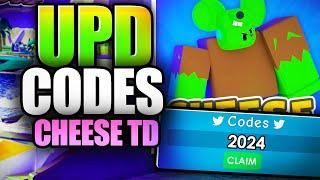 ️HALLOWEENCODES️CHEESE TD CODES - ROBLOX 2024