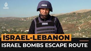 Israel bombs Lebanon escape route after issuing evacuation orders | Al Jazeera Newsfeed