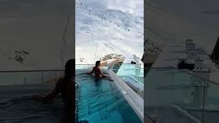 Piscina com vista incrível na Austria ️ #viagem #shorts #traveller