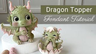 سال اژدها : آموزش تاپر فوندانتی اژدها | Dragon Fondant Topper Tutorial