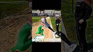 power of green screen  #shorts #trollface