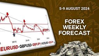 Weekly Forex Forecast for the 5th to 9th August 2024 (EURUSD,GBPUSD,GBPJPY,AUDUSD, USDJPY)#forex