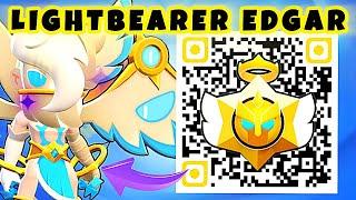 LIGHTBEARER EDGAR!  x17 ANGELIC DROPS + QR CODES GIFTS  | BRAWL STARS NEW UPDATE