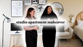 *EXTREME* 500 Sq ft Studio Apartment Makeover With Beige Walls