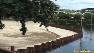 Baustelle der neuen Achterbahn 2011 "Krake" im Heide-Park Soltau Resort im August 2010 (full HD)