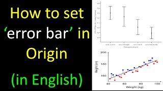 How to set "Error Bar" in Origin (in English)