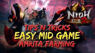 Nioh 2 | Tips and Tricks | Easy Mid Game Amrita Farming