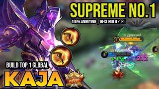 KAJA BEST BUILD 2025 | BUILD TOP 1 GLOBAL KAJA GAMEPLAY | MOBILE LEGENDS