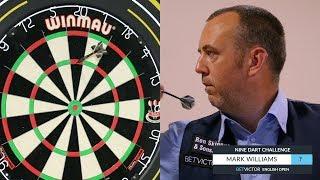 CRAZY SCORE !! Snooker Player Mark Williams 9 Dart Challenge | BetVictor