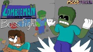 Zombieman Boss fight! - Pizza Tower Minecraft edition mod