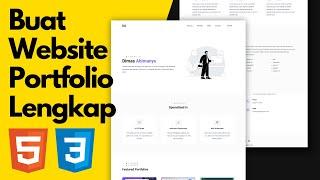 Membuat Website Portfolio Lengkap dengan HTML, CSS & Javascript | Responsive