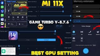 Best Settings  MIUI 14 Game Turbo 8.7.6 60Fps No Lag Mi 11x Game Turbo Settings 