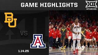 #25 Baylor vs. Arizona Game Highlights | 2024-25 Big 12 Men’s Basketball