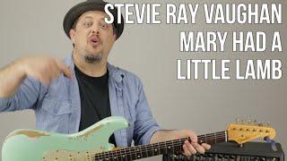 Mary Had a Little Lamb Stevie Ray Vaughan - Mixing Licks w Chords Blues