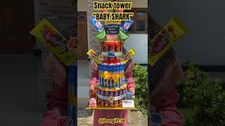 Snack tower tema “BABY SHARK” #snackcake #snacktower #boogift #snacktowerbabyshark #babyshark