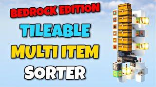 [Bedrock Edition] Tileable Multi Item Sorter