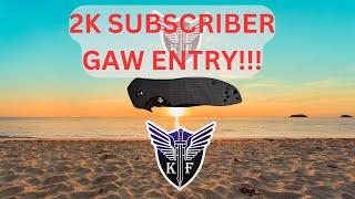 2K SUBSCRIBER GAW ENTRY VIDEO!! (THANK YOU ALL SO MUCH!!!)