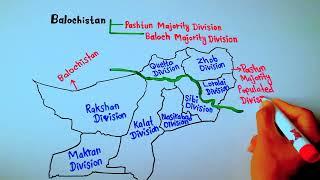 Balochistan Majority Populated Divisions of Baloch Pathan Ethnicity || 5min Knowledge