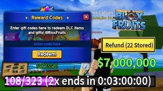 NOVOS CÓDIGOS +27 CÓDIGOS DE 2X XP BELI E RESET NO BLOX FRUITS 2025 - blox fruit codes...