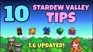 10 Stardew Valley Tips for Beginners! (1.6 Updated)